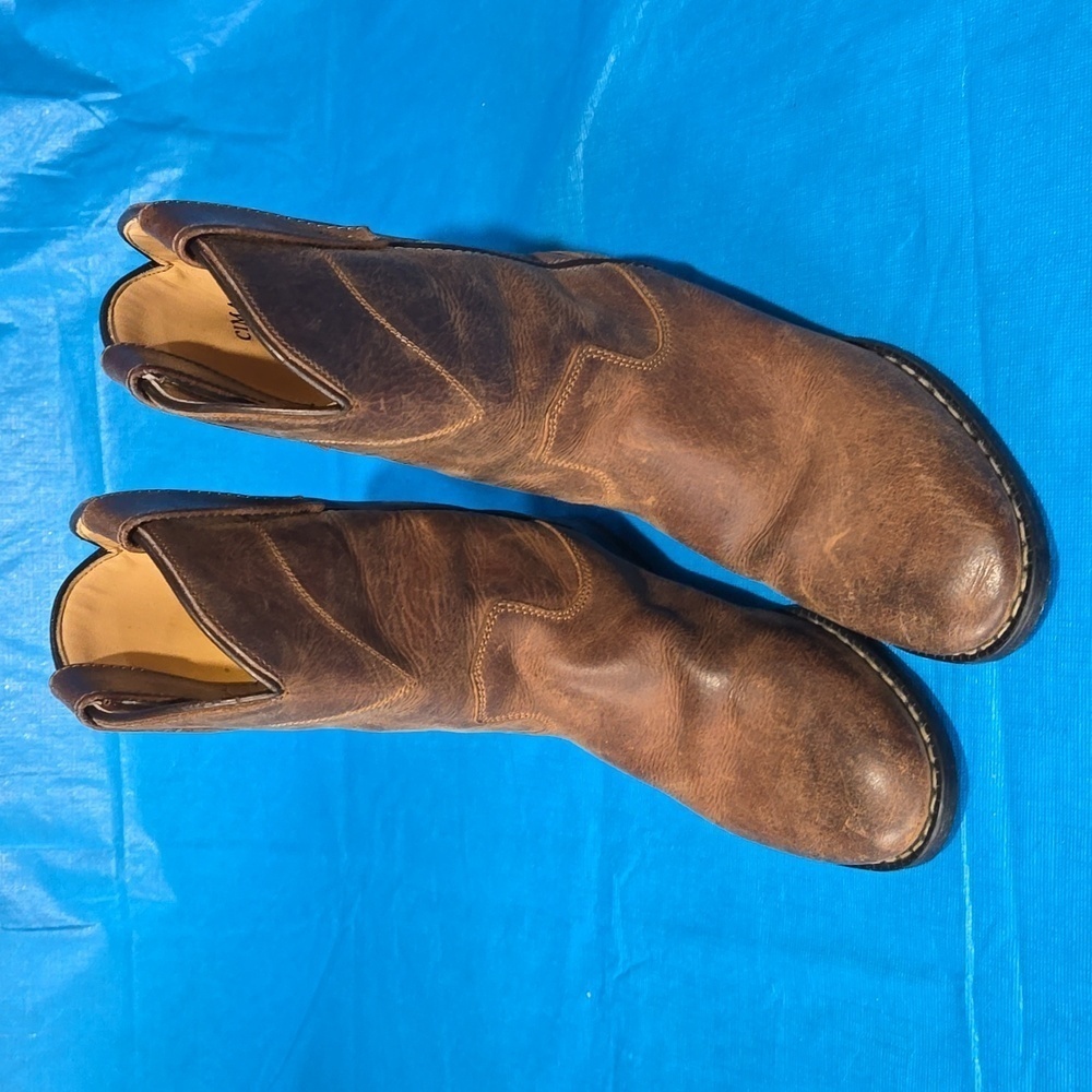 Brown Kids Cowboy Boots